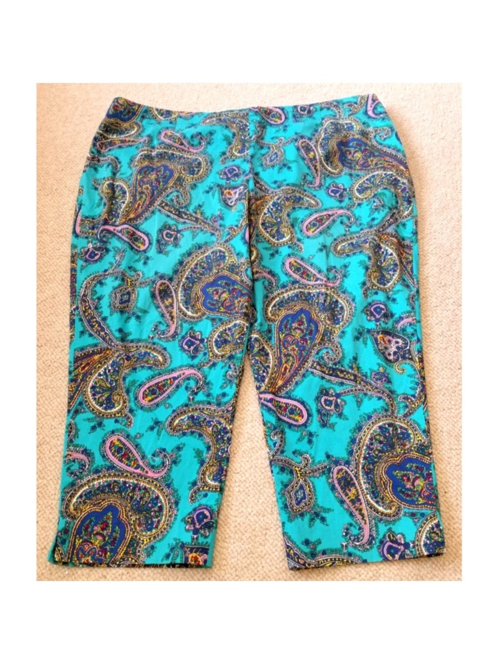 Talbots Paisley Pants Signature Series 22WP! Classic Warm Weather Wear for Preps